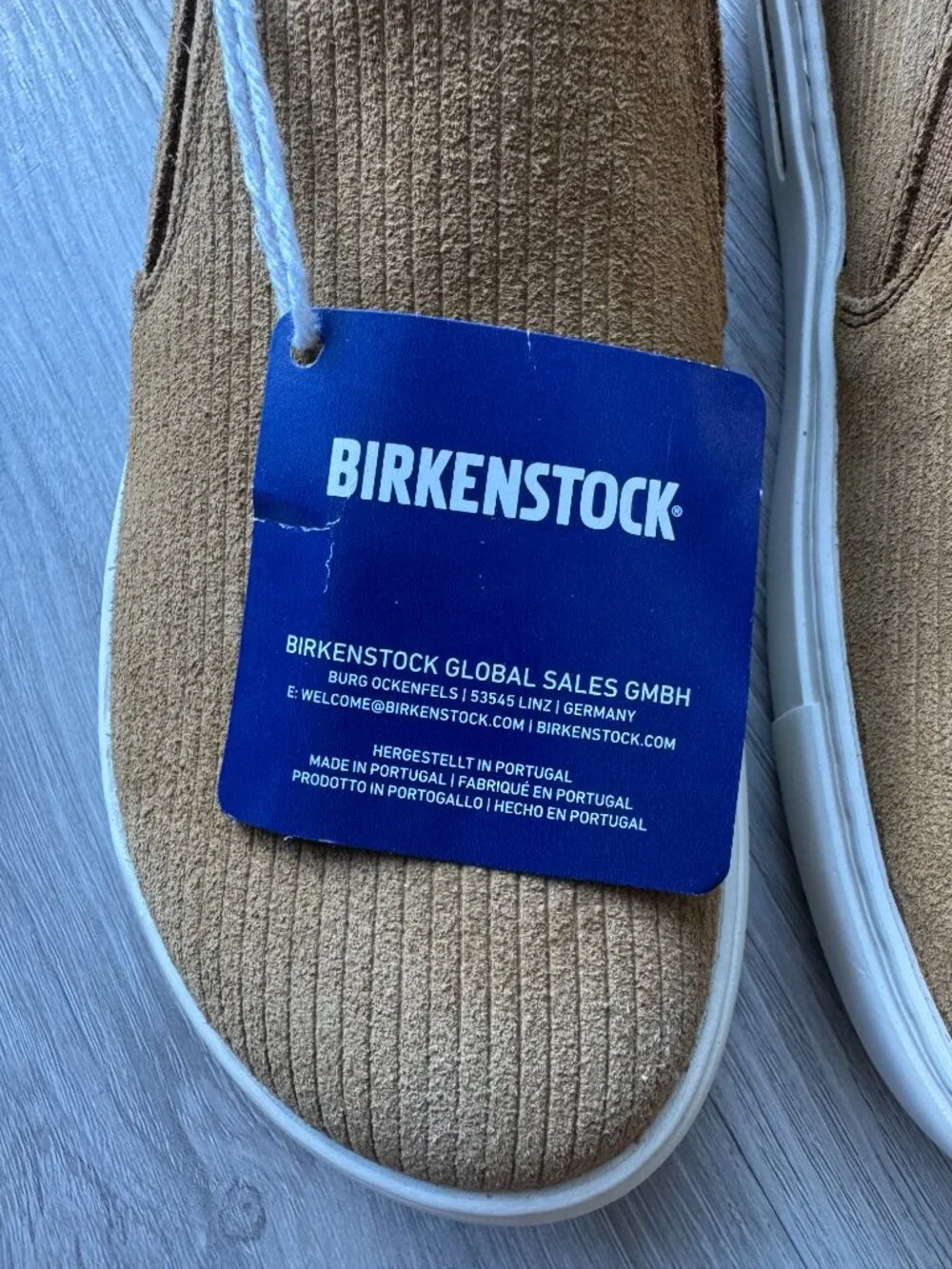 Birkenstock Oswego Slip-On Sneakers Cork Brown NWT